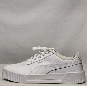 NEW PUMA Womens Carina Leather Sneaker various White